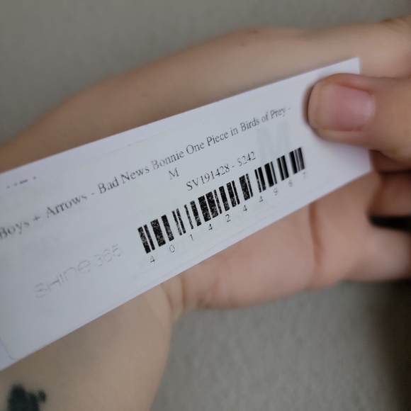 Boys + Arrows Bad News Bonnie One Piece in Birds of Prey size M NWT - Picture 8 of 10